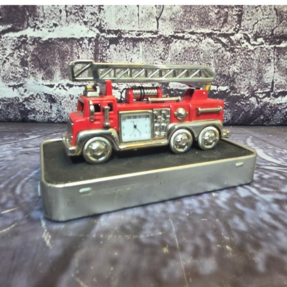 Vintage Relic Firetruck clock